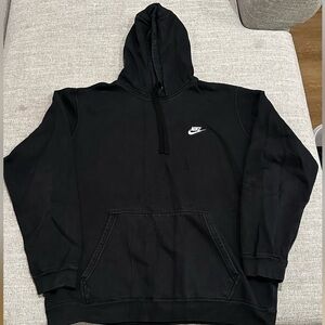 Black distress Nike hoodie